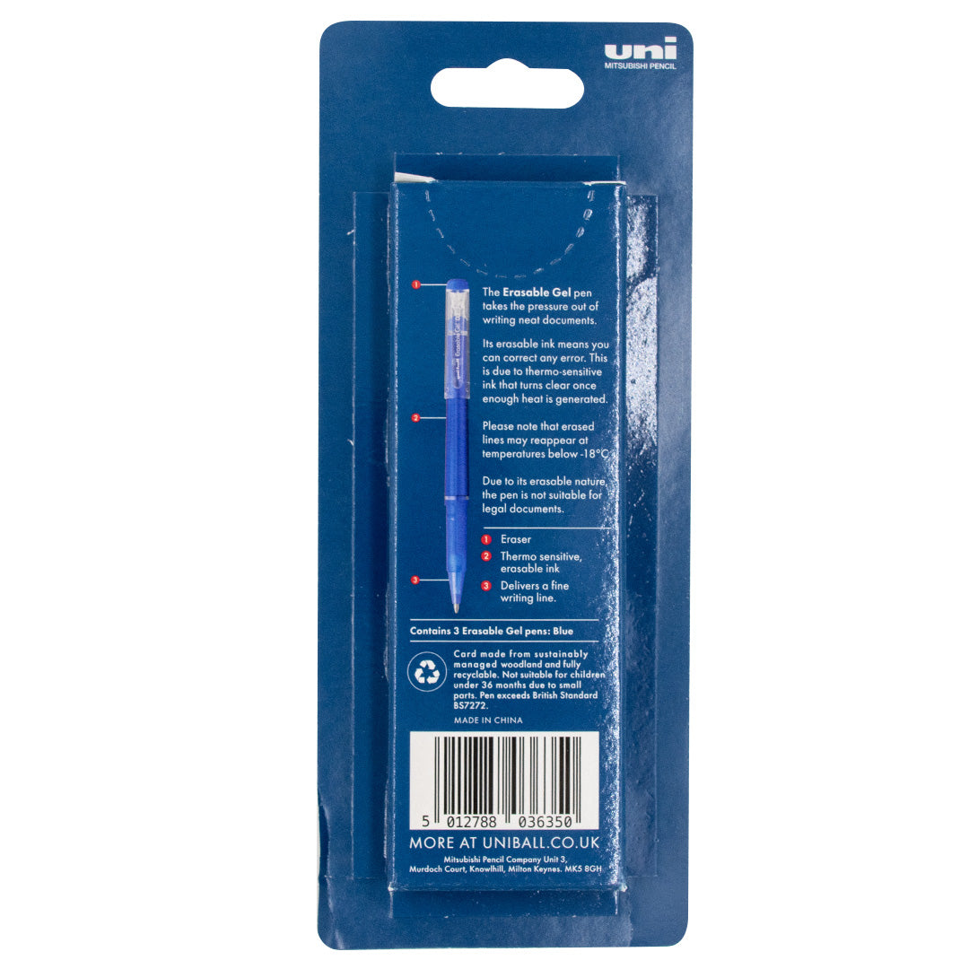 Uni-ball Erasable Rollerball Pen 3-Piece Set by Uni at Cult Pens