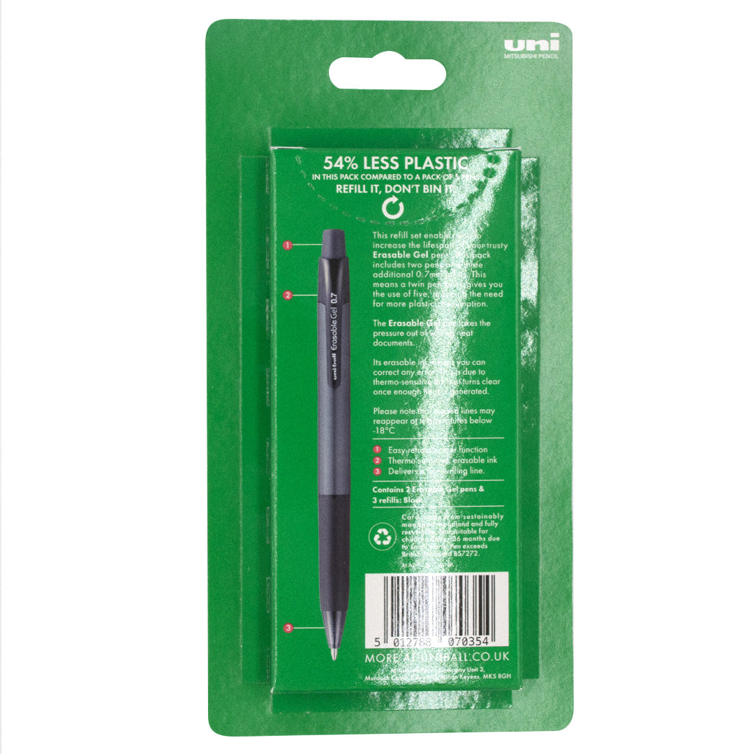 Uni-ball Erasable Rollerball Pen Refill Set by Uni at Cult Pens