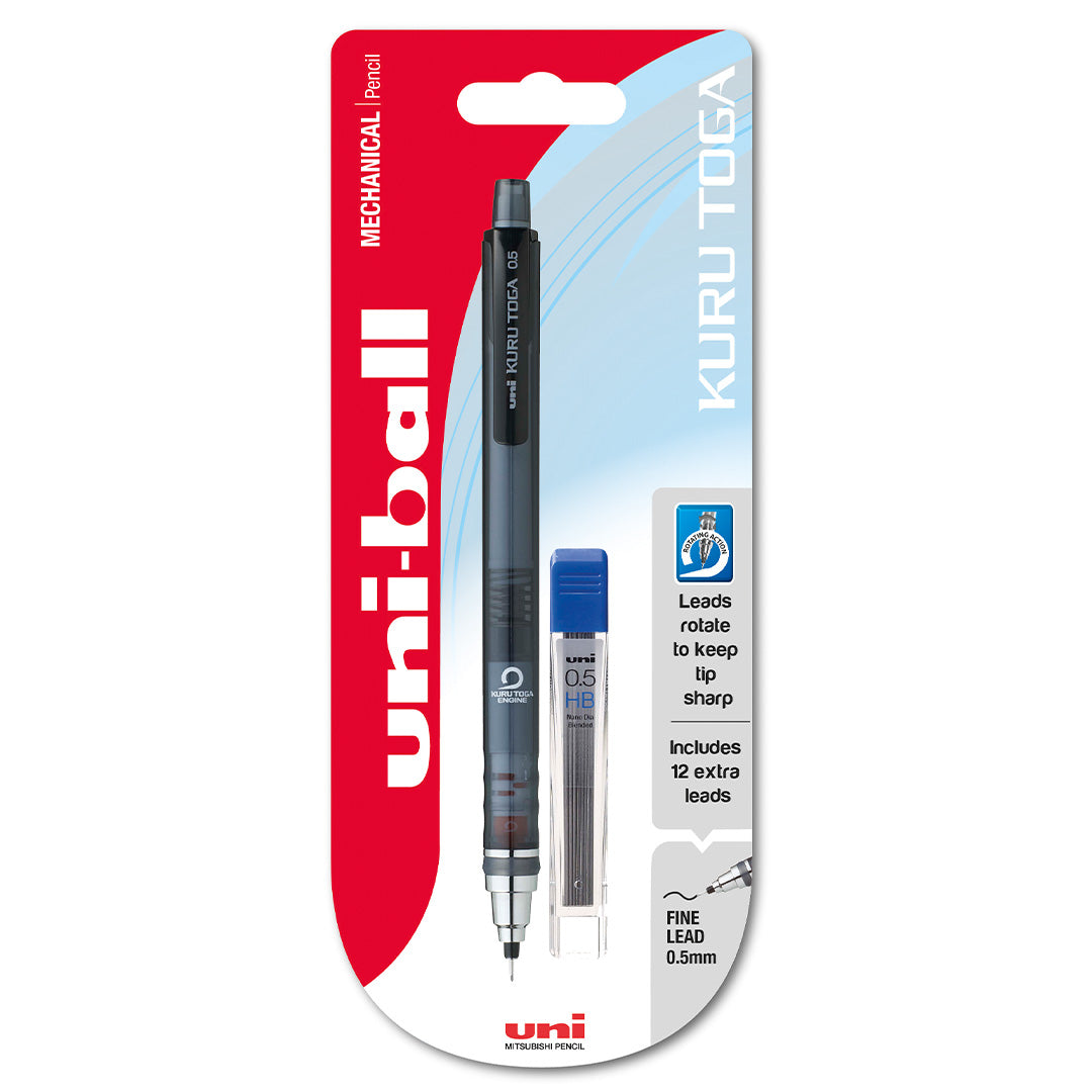 Kuru Toga Druckbleistift 0,5 Mm – 12 Stück, Selbstspitzend, Mit Nano-Dia-Mine