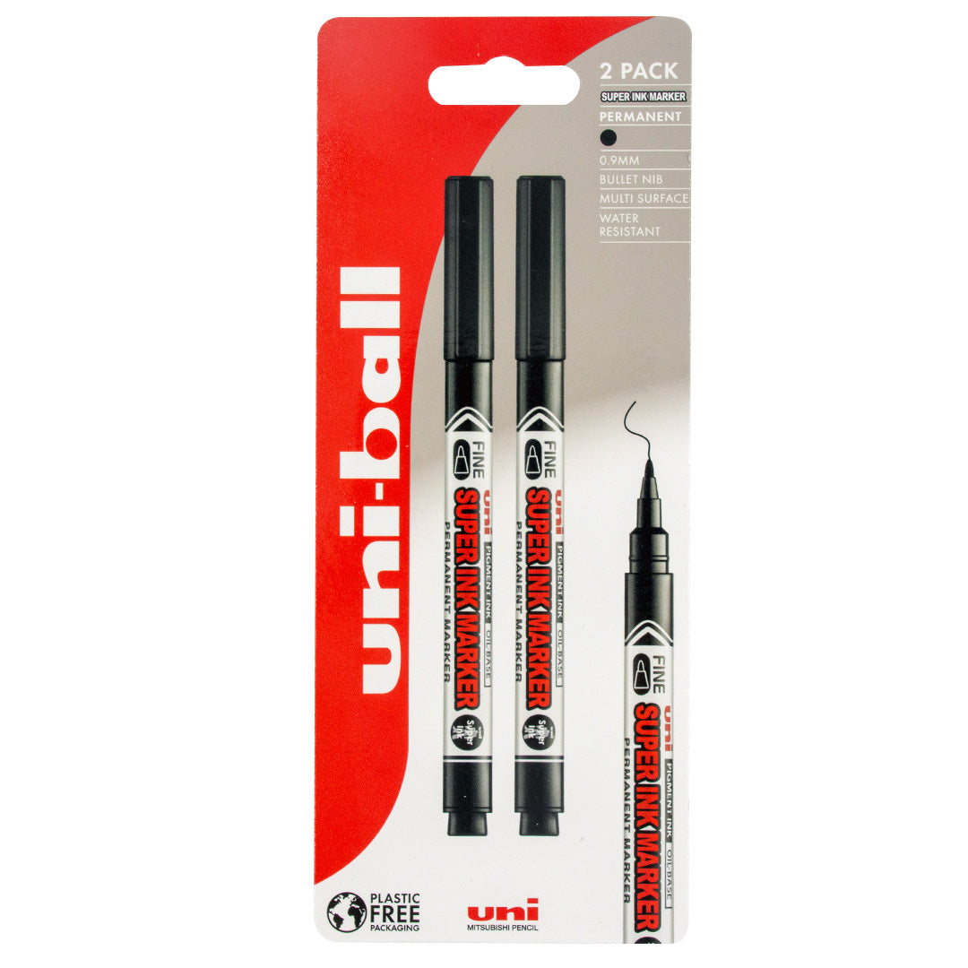 Uni-ball Pna-125 Uni Super Marker Black Permanent Marker by Uni at Cult Pens