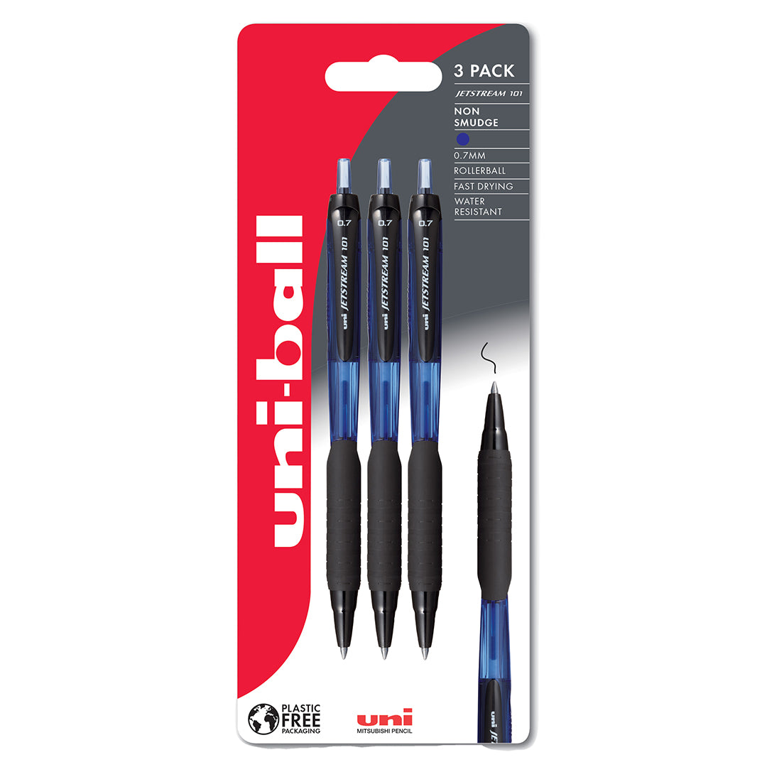 uni-ball Jetstream SXN-101-07N Rollerball Pen Set of 3