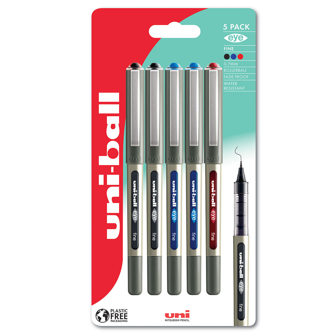 Uni-ball Eye Fine 07.mm Handwriting Set Five-Pen Set Assorted