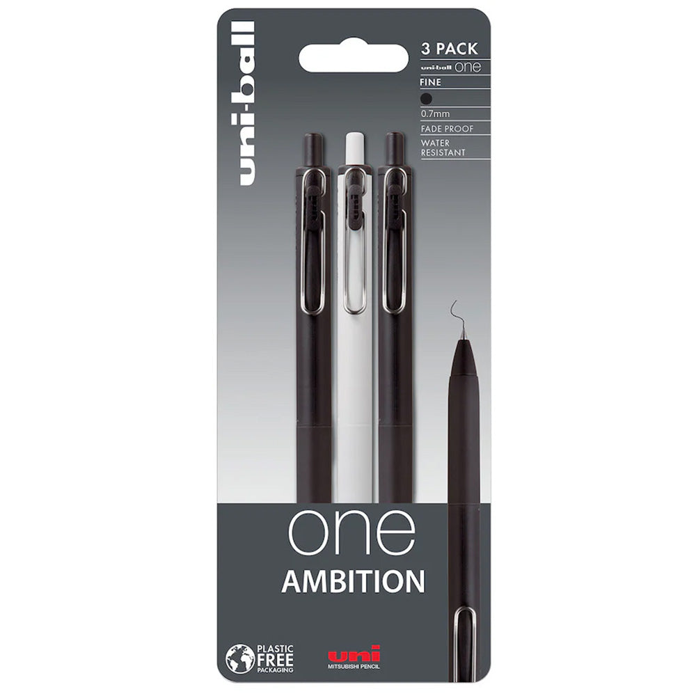 Uni-ball On Point One Ambition Gel Pen 3 Pack