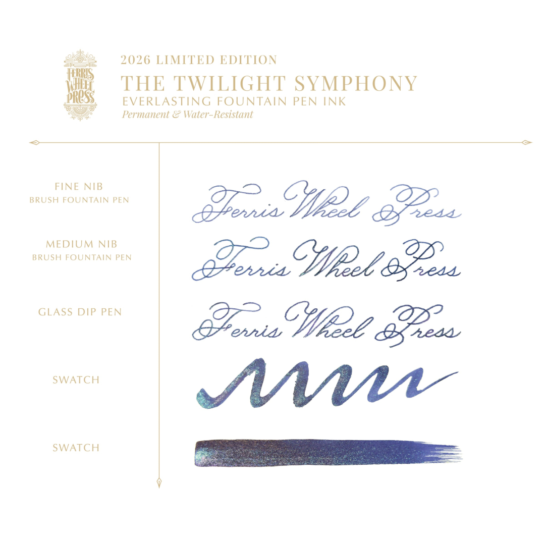 Ferris Wheel Press 2026 Limited Edition Fountain Pen Ink Twilight Symphony