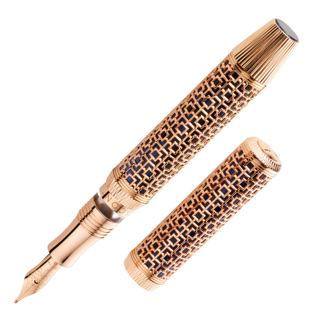 Visconti Looking East Fountain Pen 18k Medium Nib