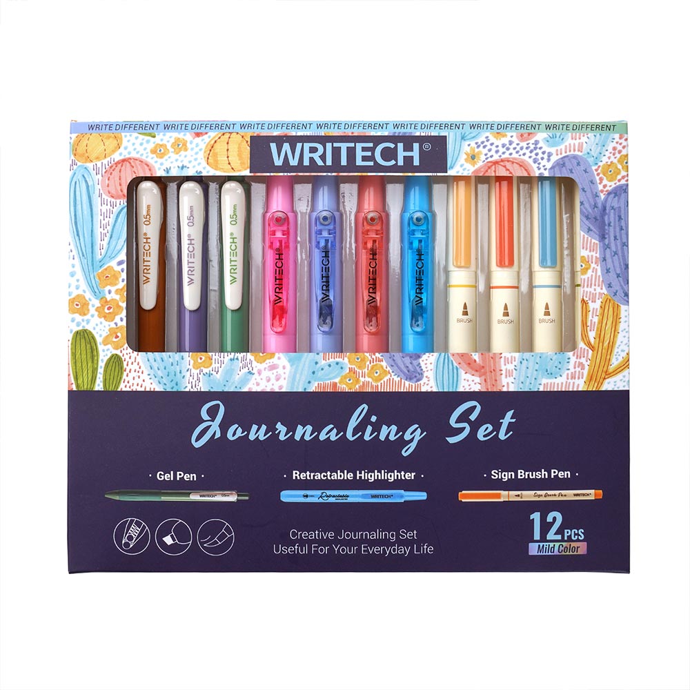 WRITECH 12 Piece Journal Set Mild Tones