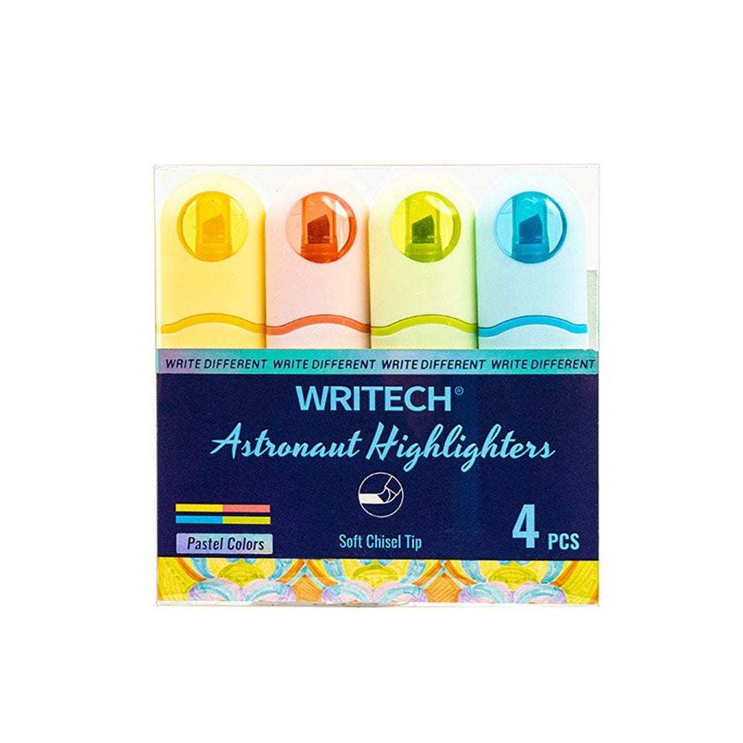 WRITECH Astronaut Highlighters Set of 4 Pastel