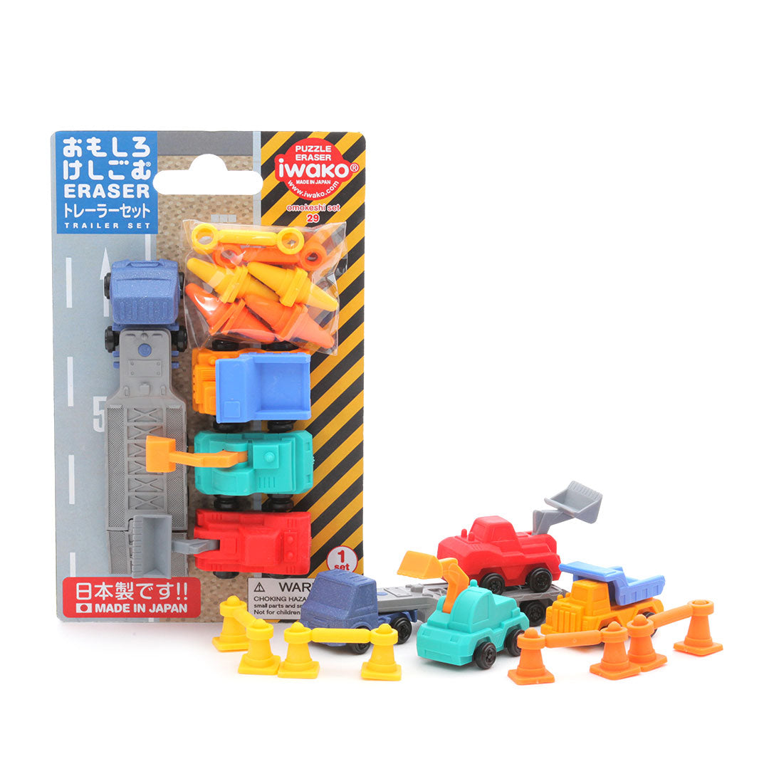 Iwako Puzzle Eraser Set Trailer Set