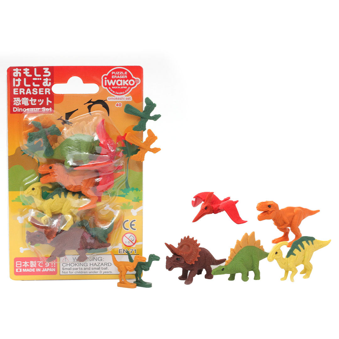 Iwako Puzzle Eraser Set Dinosaur No.1