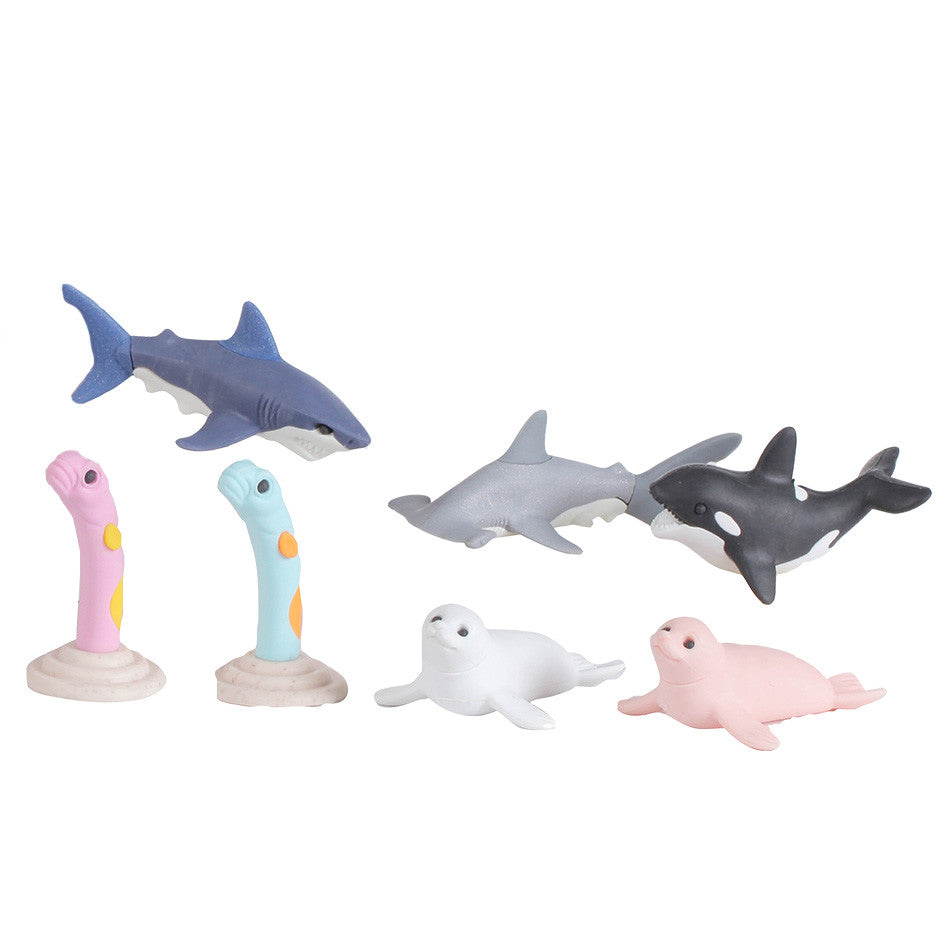 Iwako Puzzle Eraser Set Ocean
