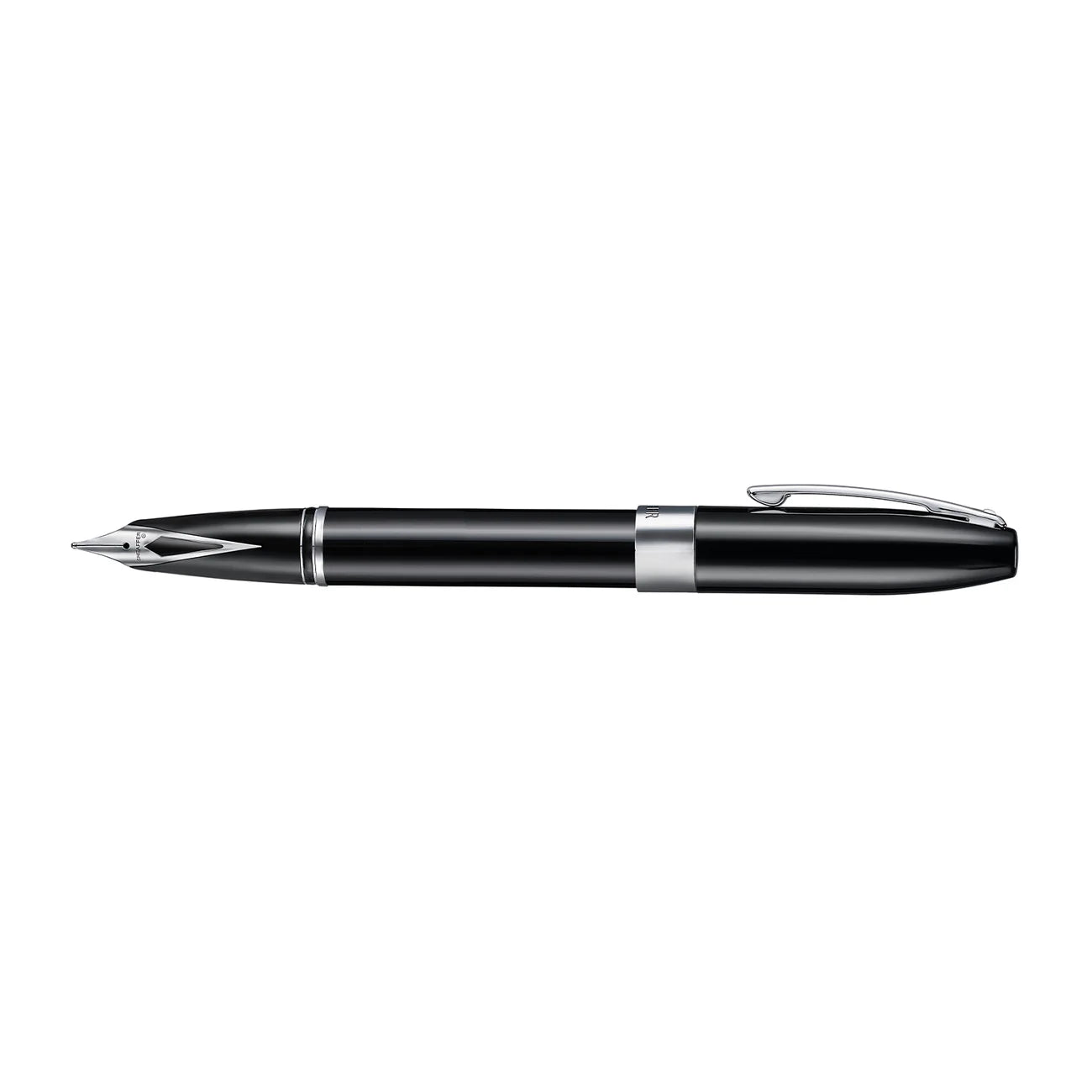 Sheaffer Legacy Fountain Pen Black with Chrome Trim and Leather Case Medium