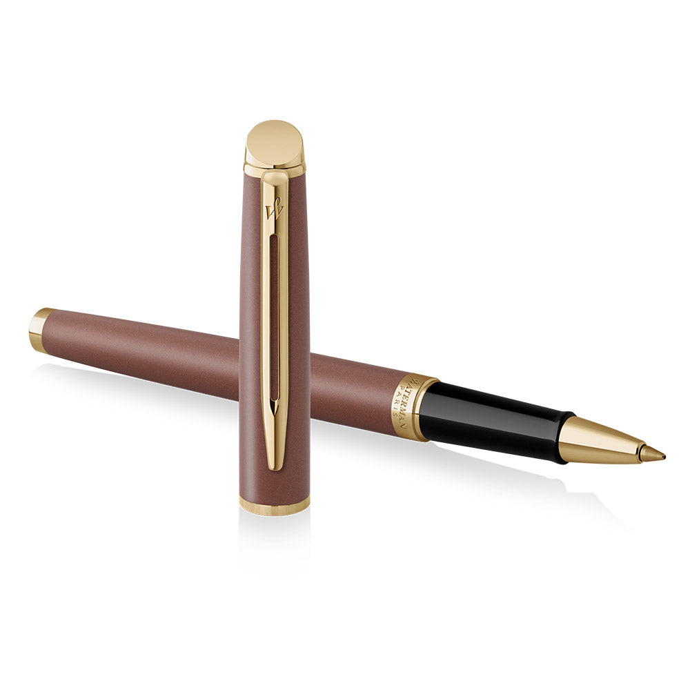 Waterman Hemisphere Rollerball Pen Copper Red with Gold Trim
