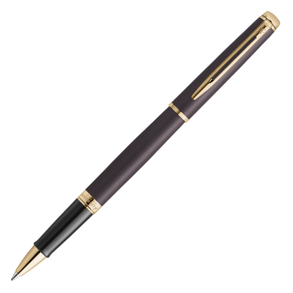 Waterman Hemisphere Rollerball Pen Lava Black with Gold Trim