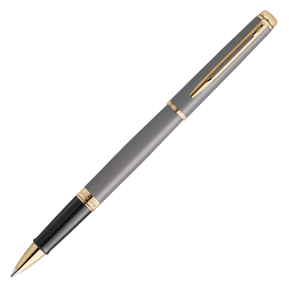 Waterman Hemisphere Rollerball Pen Stone Grey with Gold Trim