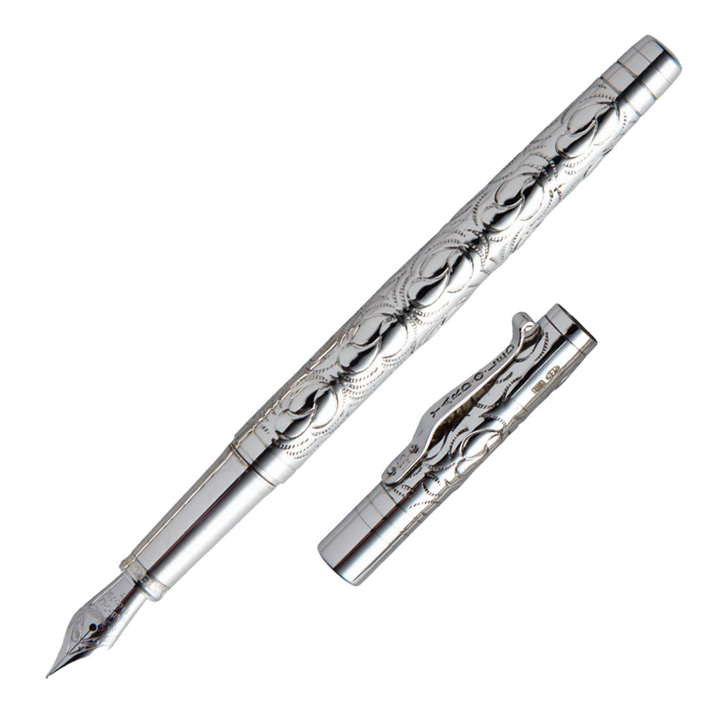Yard O Led Viceroy Standard Victorian Sterling Silver Fountain Pen