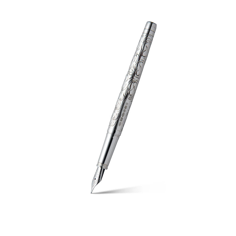 Yard O Led Viceroy Standard Victorian Sterling Silver Fountain Pen