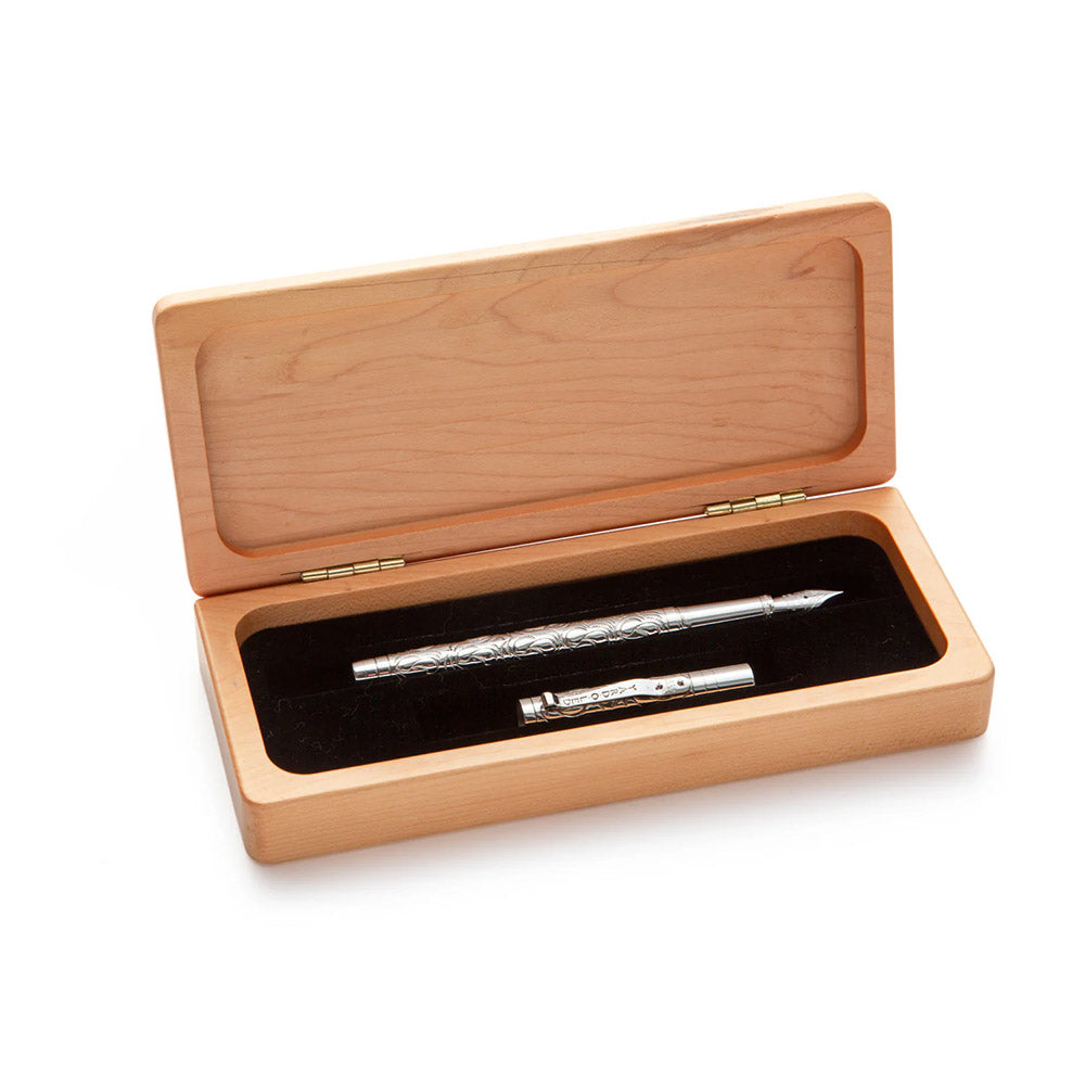 Yard O Led Viceroy Standard Plain Sterling Silver Fountain Pen