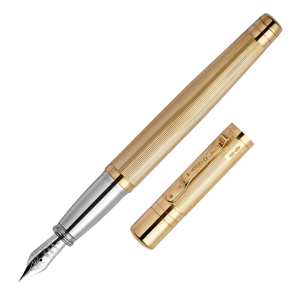Yard O Led Pinstripe 72 Gold Grand Fountain Pen