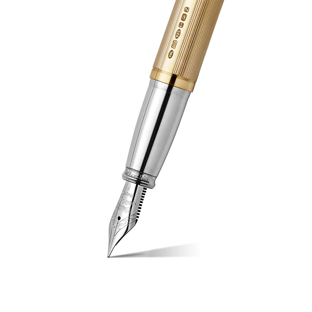 Yard O Led Pinstripe 72 Gold Grand Fountain Pen