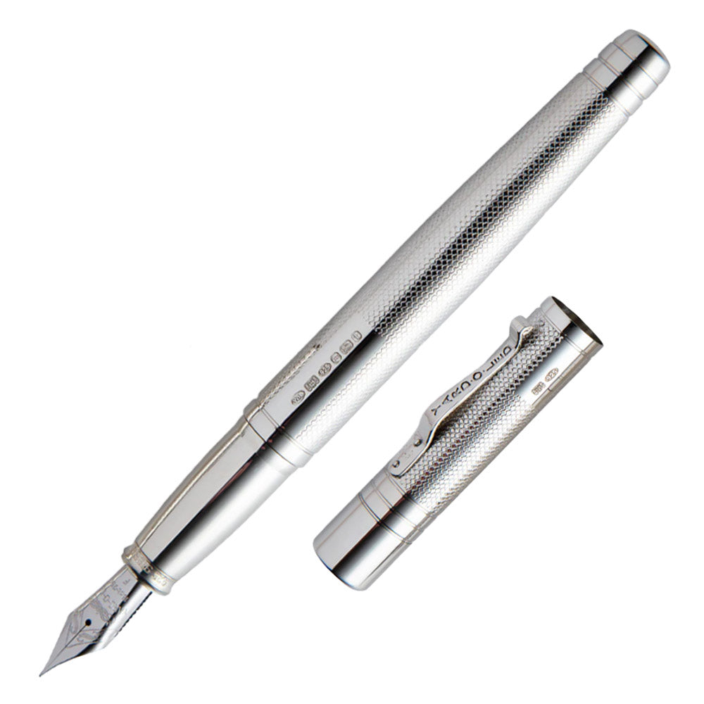 Yard O Led Viceroy Grand Barley Sterling Silver Fountain Pen