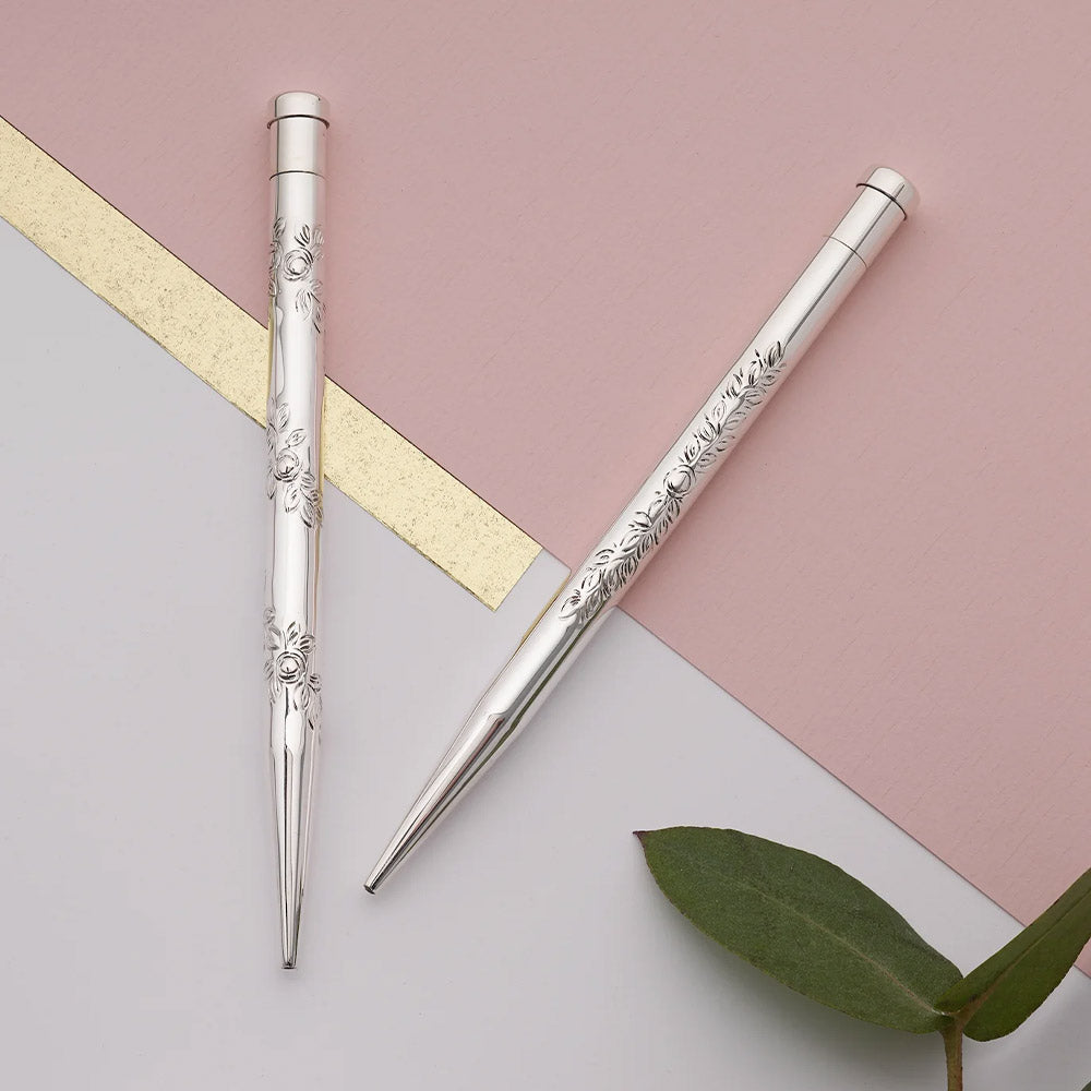 Yard O Led Mayflower Hand-Chased Sterling Silver Pencil