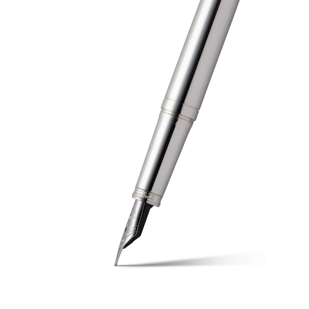 Yard O Led Viceroy Standard Plain Sterling Silver Fountain Pen