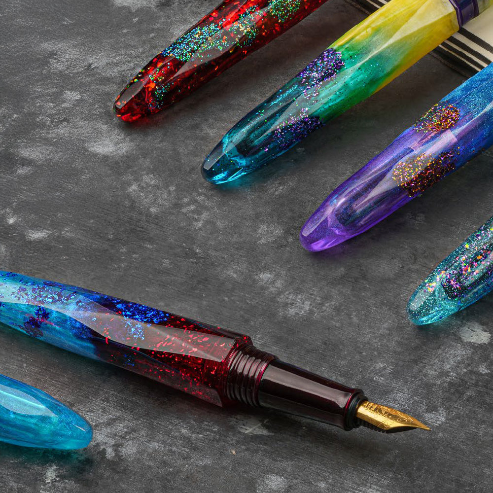 Benu Briolette Fountain Pen Amethyst Tide