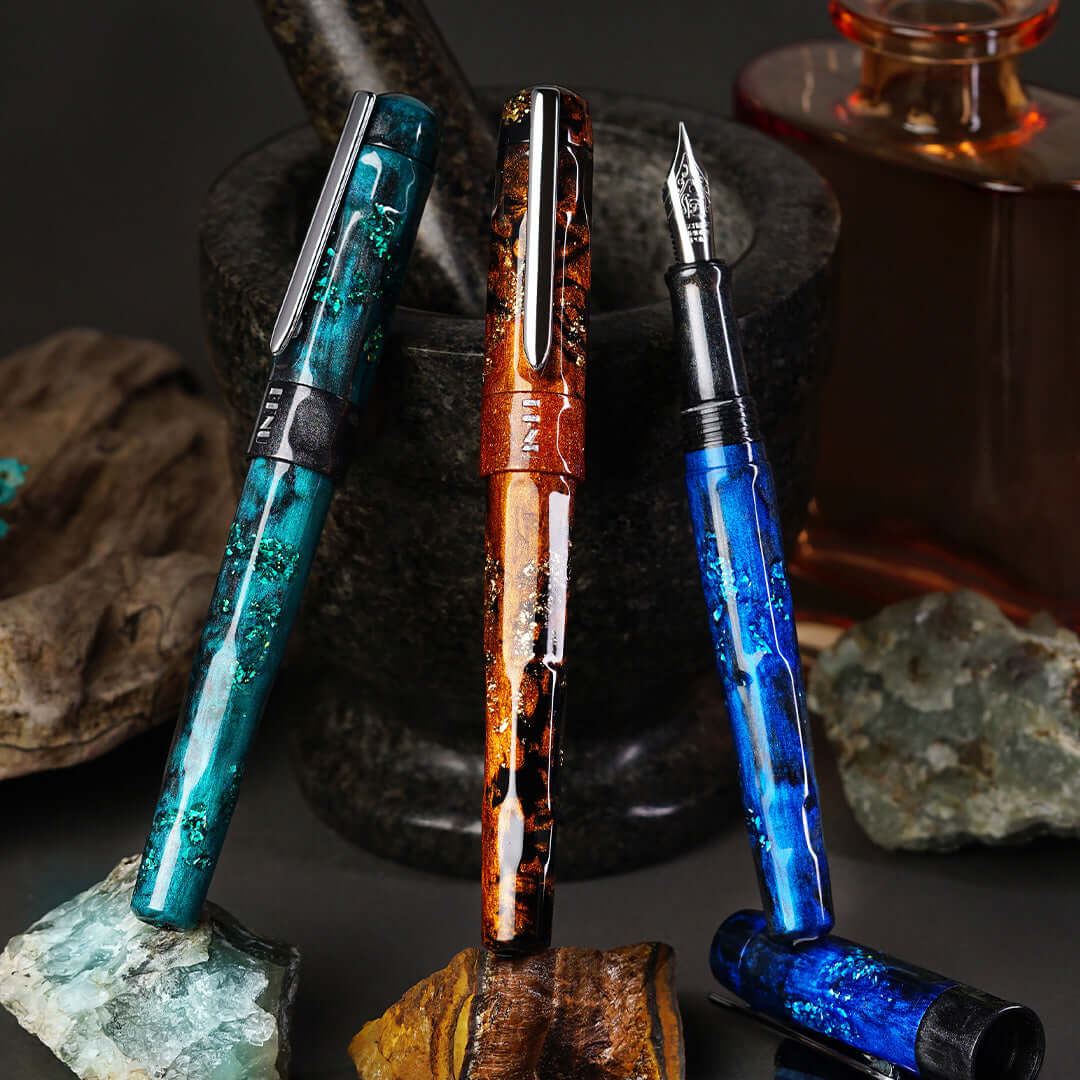 Benu Talisman Fountain Pen Tiger's Eye by Benu at Cult Pens