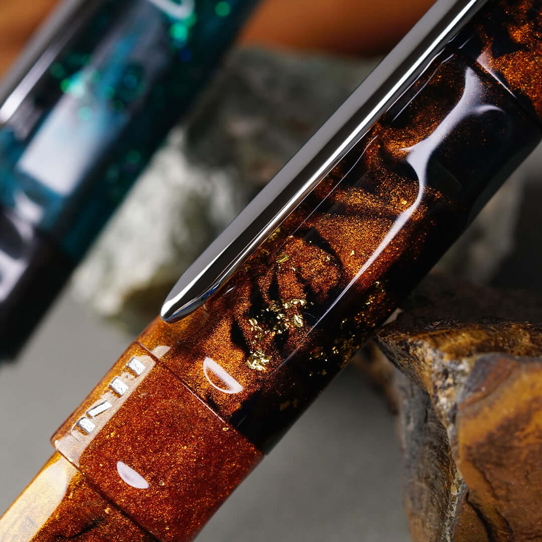Benu Talisman Fountain Pen Tiger's Eye by Benu at Cult Pens