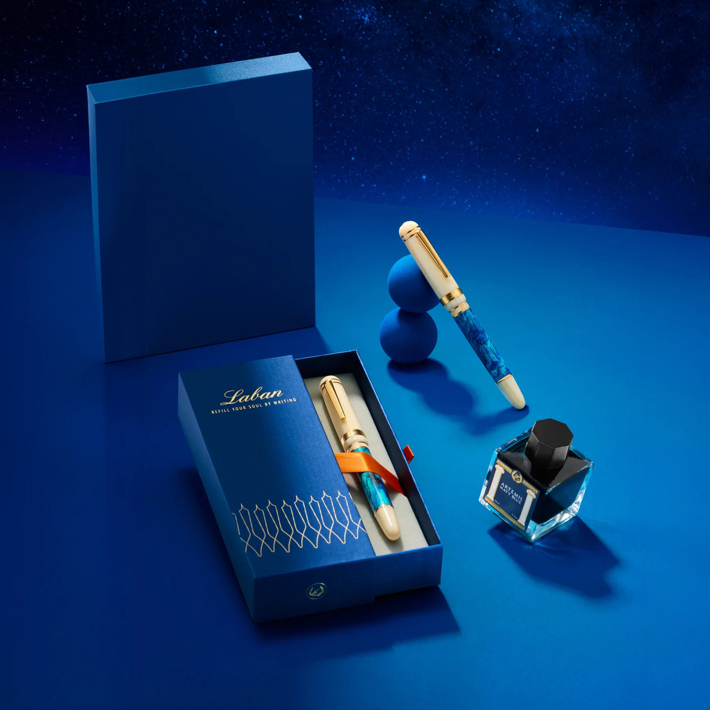 Laban 326 Fountain Pen Blue Mirage