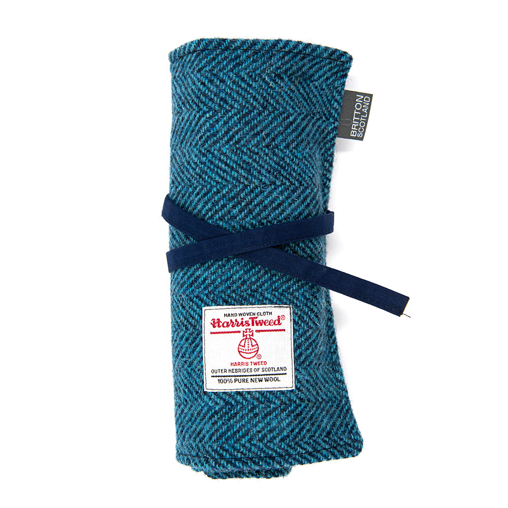 BRITTON Handmade in Scotland Harris Tweed Pen Roll