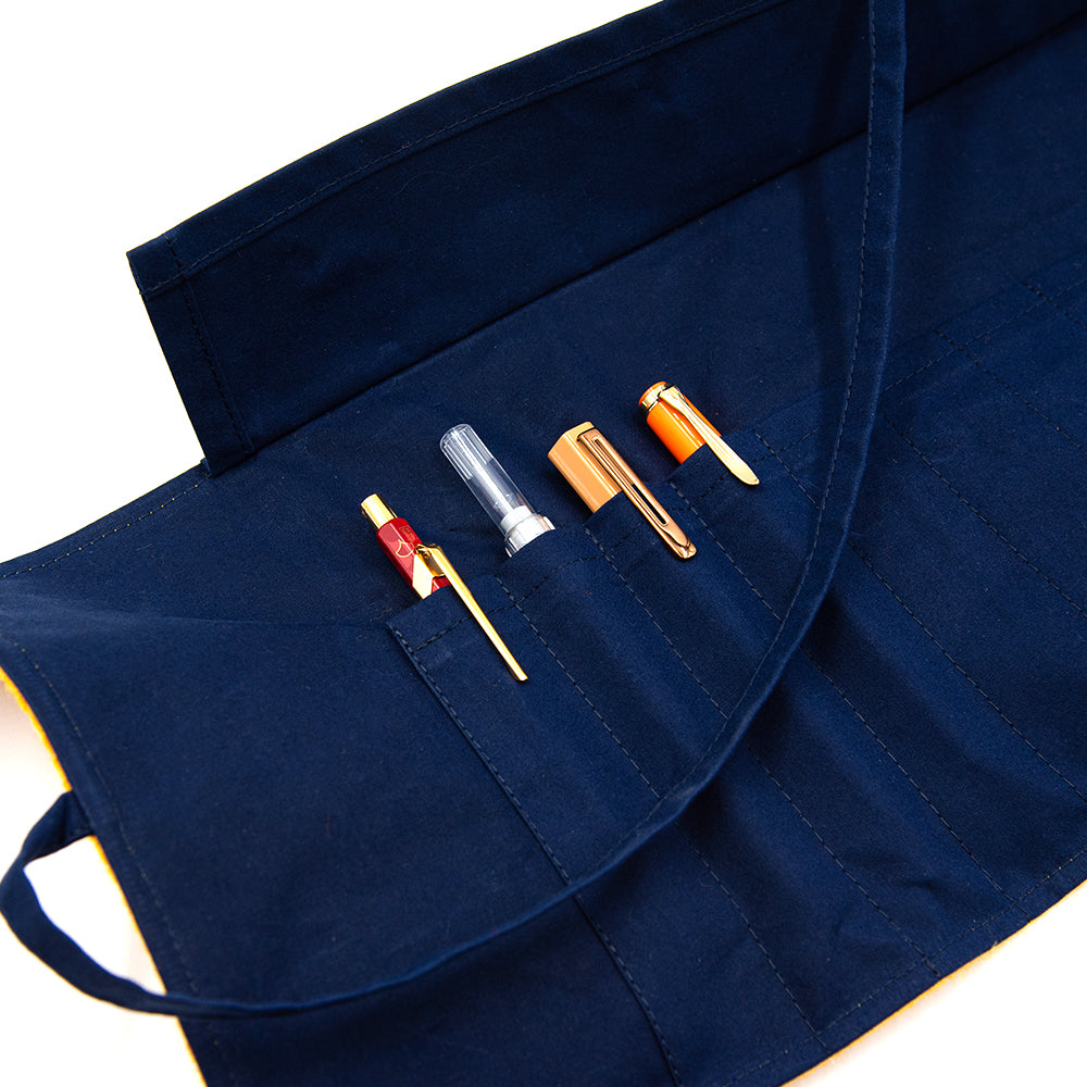 BRITTON Handmade in Scotland Harris Tweed Pen Roll