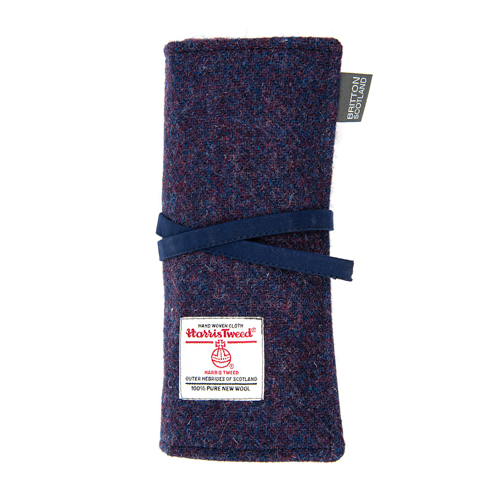 BRITTON Handmade in Scotland Harris Tweed Pen Roll
