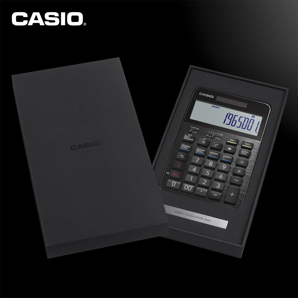 Casio S100X Flagship Desktop Calculator Blue