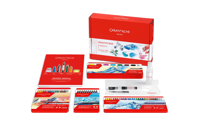 Caran d'Ache Creative Box Multi-Product Set with Online Classes