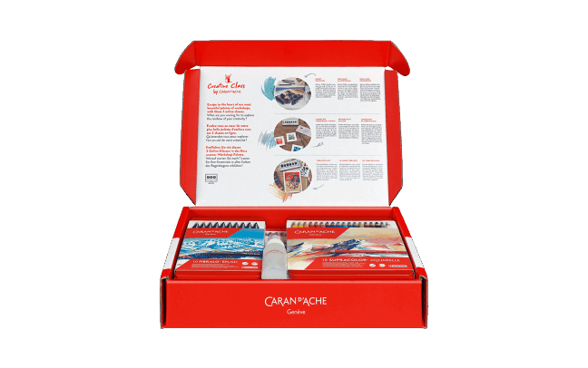 Caran d'Ache Creative Box Multi-Product Set with Online Classes