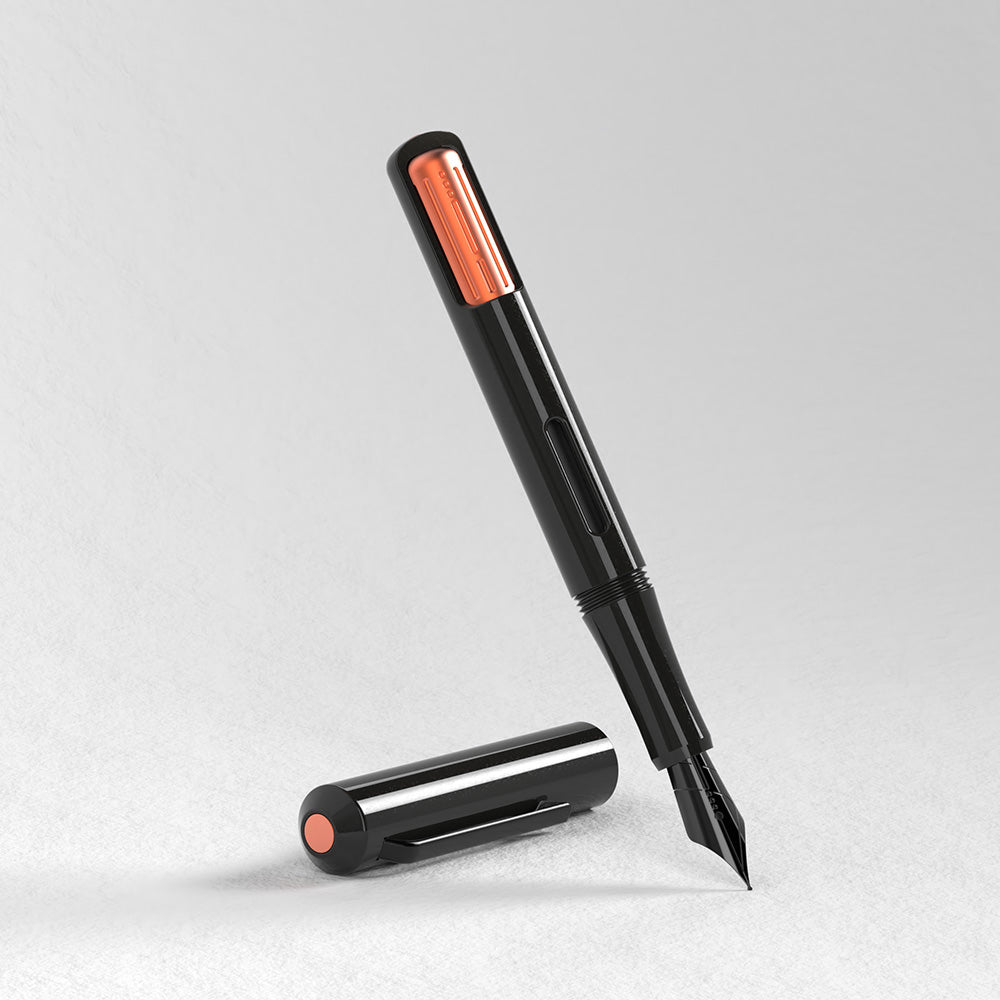Endless x Cult Pens Captiva Stealth Fountain Pen Orange
