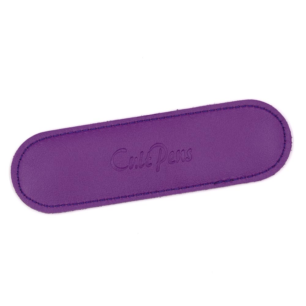 Cult Pens Exclusive Eco Leather Pen Pouch for One Sport Pen by Kaweco Purple