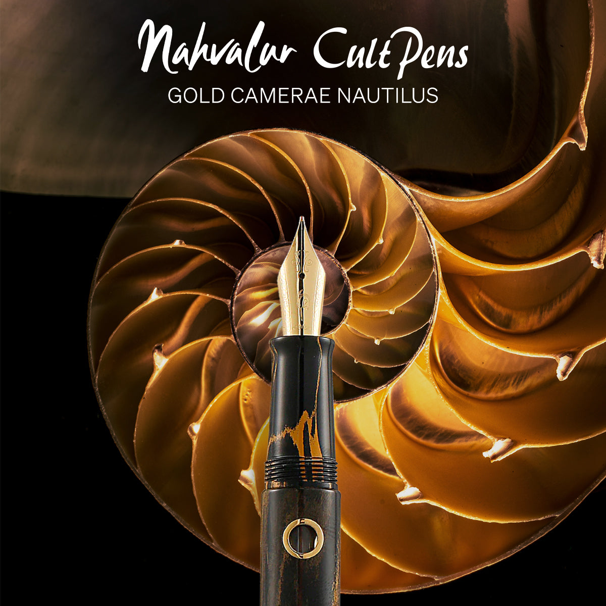 Cult Pens Exclusive Gold Camerae Nautilus Fountain Pen by Nahvalur