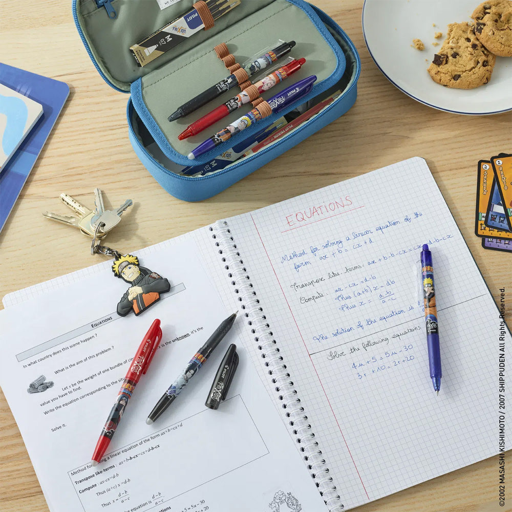 Pilot FriXion Clicker x Naruto Shippuden Limited Edition Set of 3