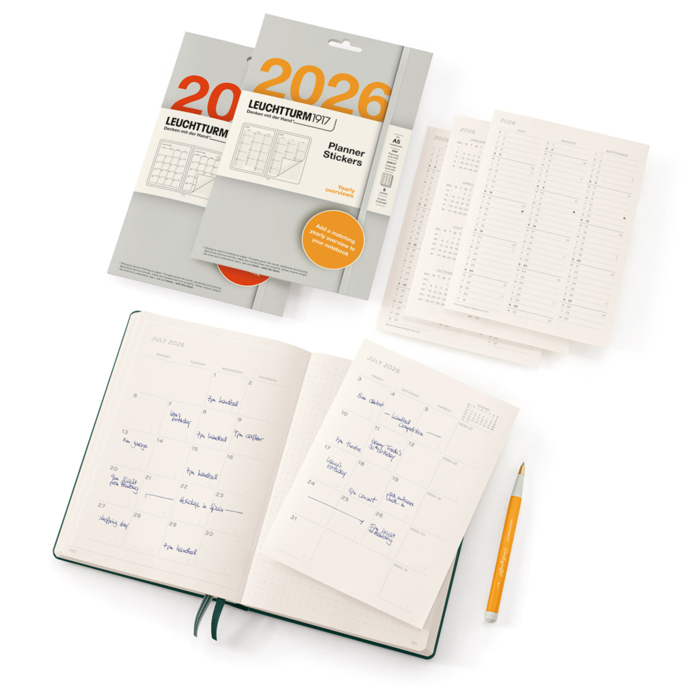 LEUCHTTURM1917 Monthly Planner Stickers 2026