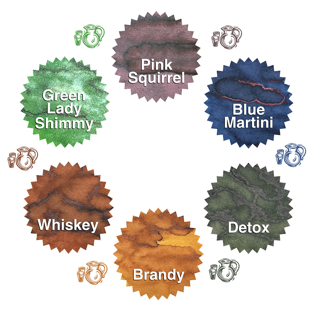 Robert Oster Signature Ink 50ml Drinks Collection #1 by Robert Oster at Cult Pens