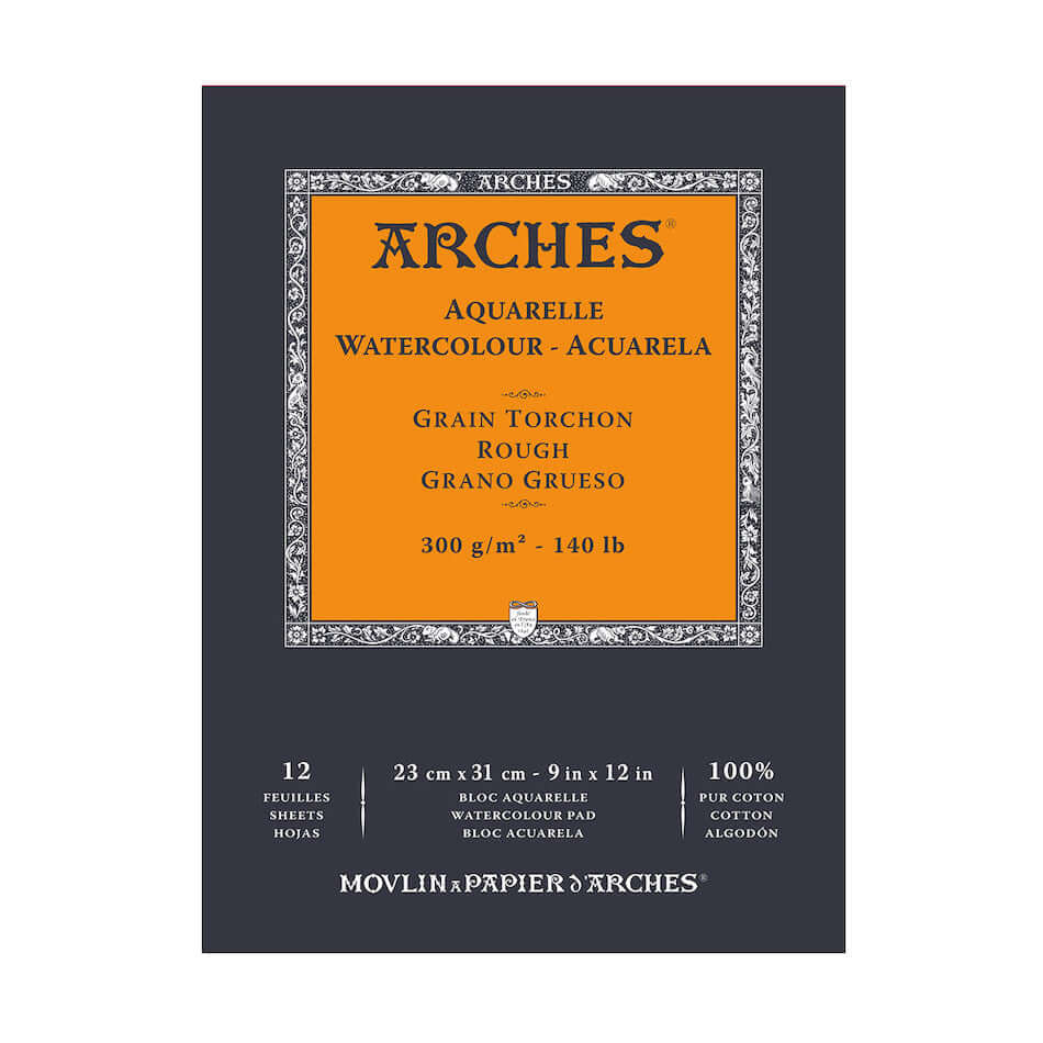 Arches Watercolour Rough Pad 23 x 31 Natural White by Arches at Cult Pens