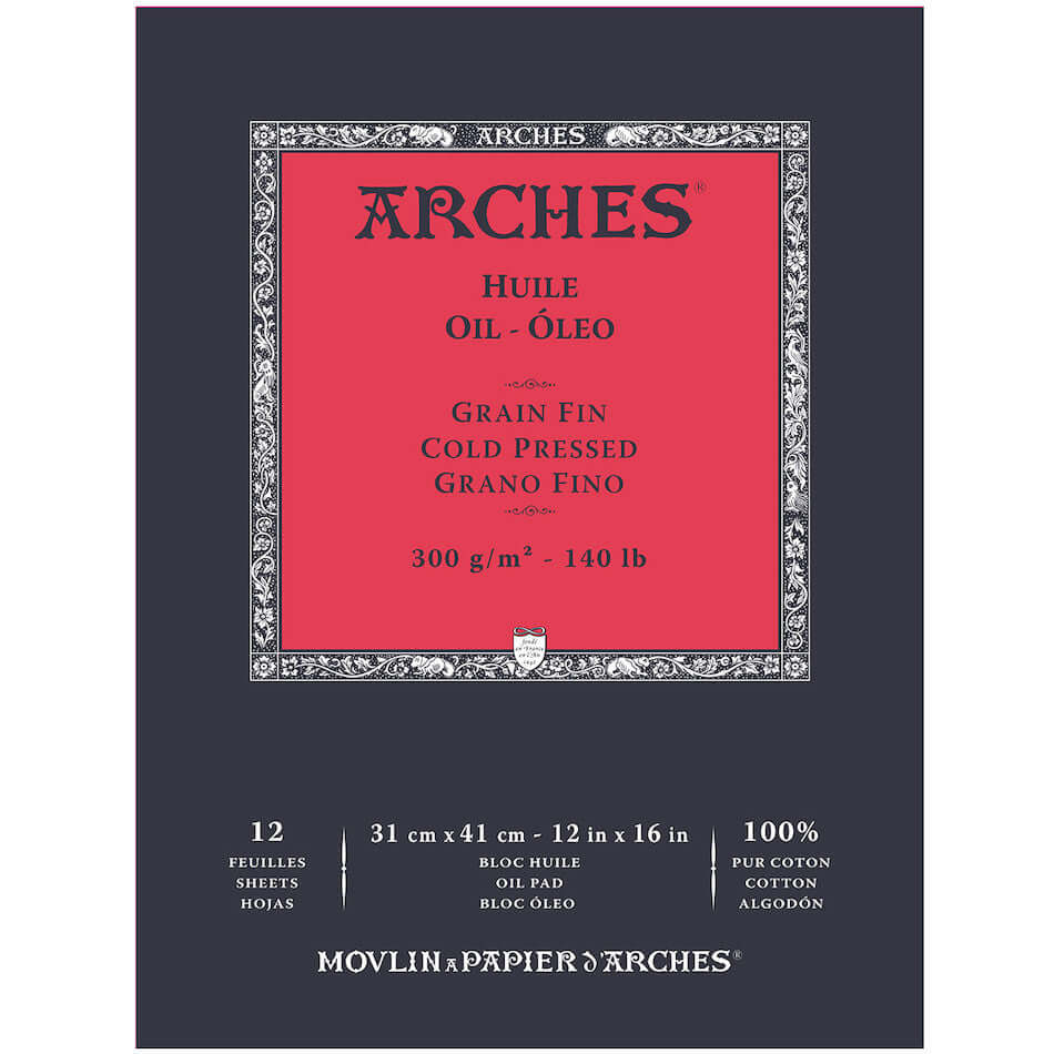 Arches Oil Cold Pressed Pad 31 x 41 White by Arches at Cult Pens