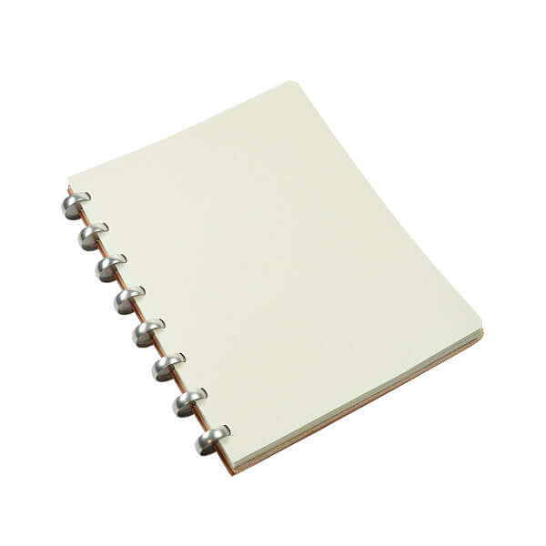 Atoma Pur Disc-Bound Refillable A5+ Notebook Natural Leather by Atoma at Cult Pens