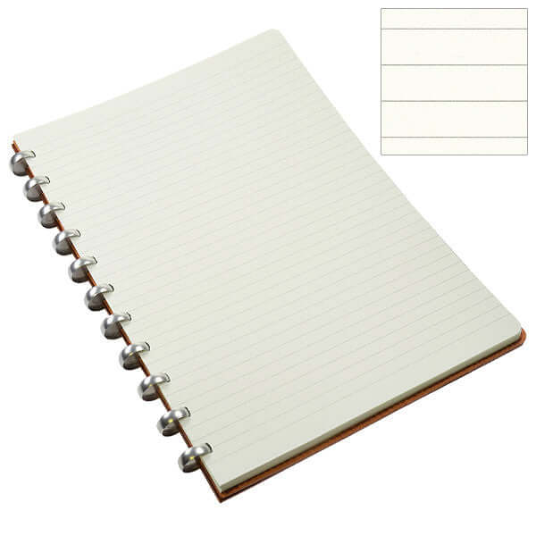Atoma Pur Disc-Bound Refillable A4 Notebook Natural Leather by Atoma at Cult Pens
