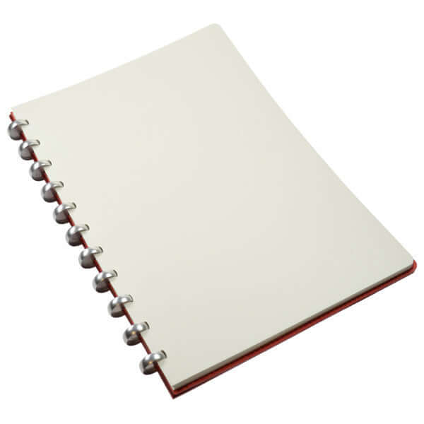 Atoma Pur Disc-Bound Refillable A4 Notebook Red Leather by Atoma at Cult Pens
