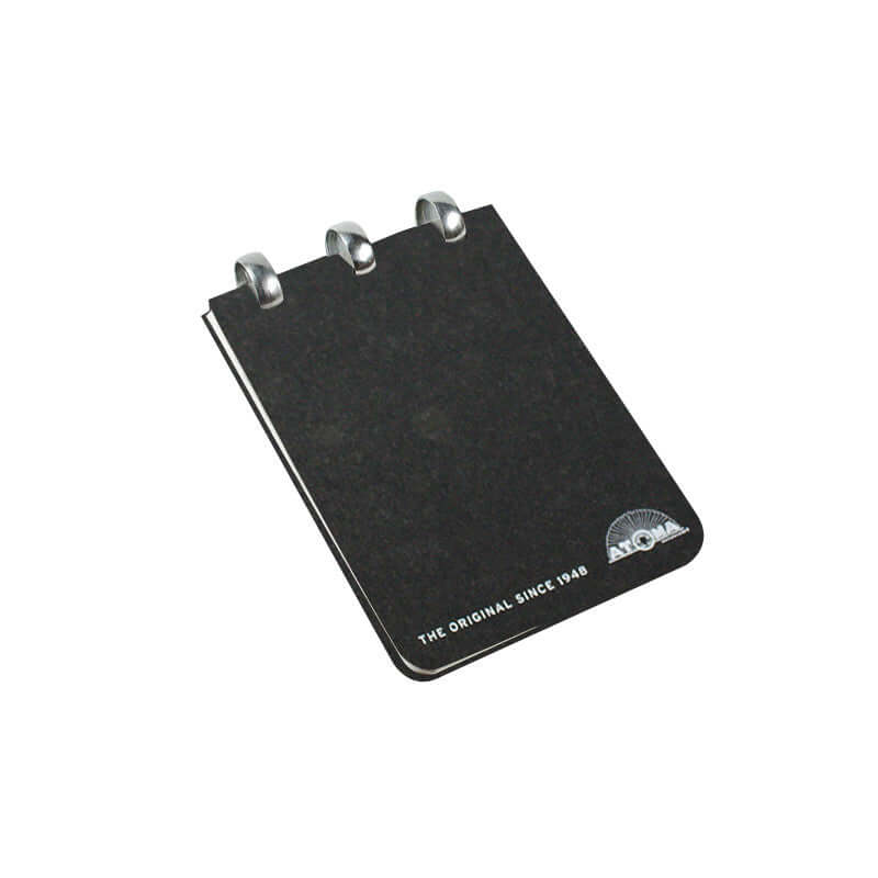 Atoma Amazing Texon Cover Disc-Bound Refillable Notebook Black A7 by Atoma at Cult Pens