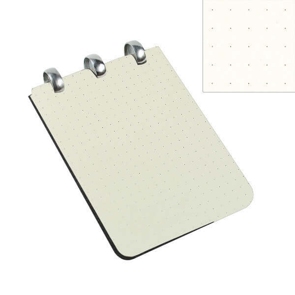 Atoma Amazing Texon Cover Disc-Bound Refillable Notebook Black A7 by Atoma at Cult Pens