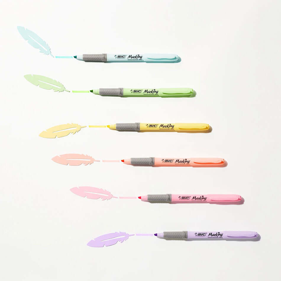BIC Highlighter Pen Pastel Set of 4 by BIC at Cult Pens